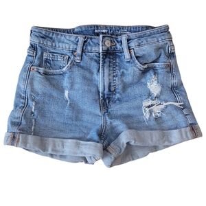 Old Navy OG Straight Distressed Denim Jean Shorts Size 2